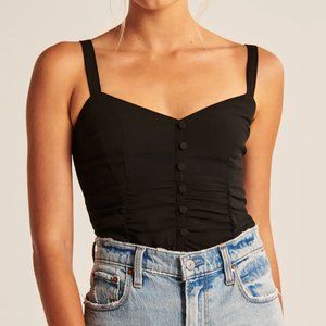 Abercrombie ruched button cami XXS